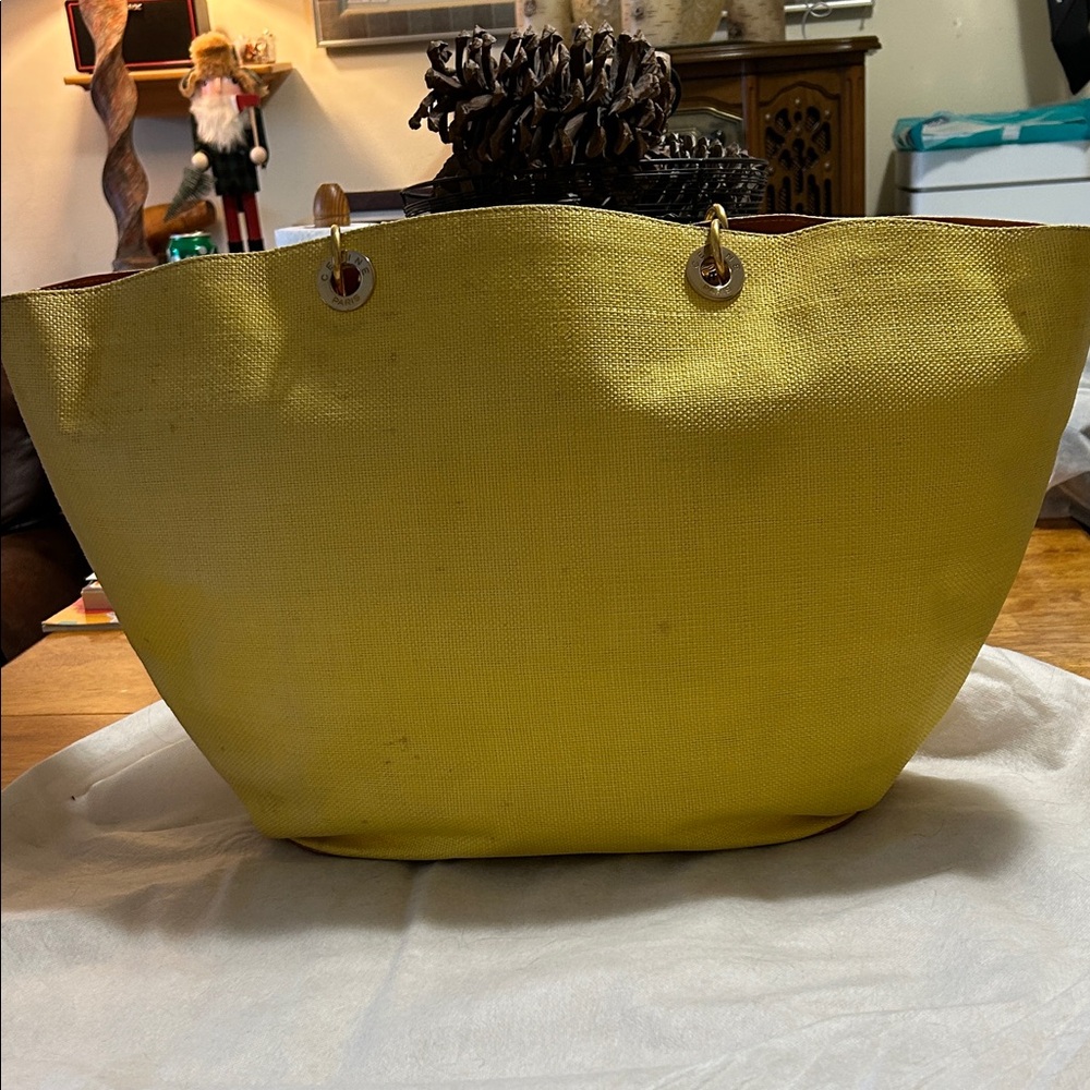 CELINE Large Raffia/Straw Tote